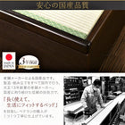 跳ね上げ畳ベッド 中国産畳 セミダブル 深さラージ収納 日本製 ガス圧式