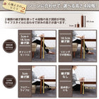 ダイニングこたつ テーブル単品 W120 高さ調節