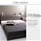 すのこベッド ボンネルコイル セミダブル 棚・コンセント付き レザー