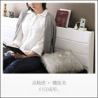 すのこベッド 国産ボンネルコイル ダブル 棚・コンセント付き レザー