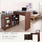 デスクドレッサー ドレッサー テレビも置ける キャビネット付き伸縮