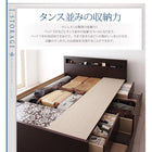 お客様組立 チェストベッド 薄型スタンダードボンネルコイルマットレス セミダブル