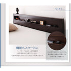 お客様組立 チェストベッド 薄型抗菌国産ポケットコイルマットレス セミシングル