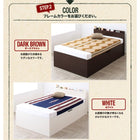 収納ベッド 跳ね上げ 薄型スタンダードボンネルコイル シングル 深さラージ