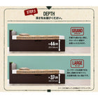 収納ベッド 跳ね上げ 薄型スタンダードボンネルコイル セミダブル 深さラージ