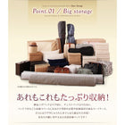 お客様組立 シンプル大容量収納庫付きすのこベッド 薄型スタンダードボンネルコイルマットレス セミダブル 深さラージ