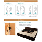 収納ファミリーベッド 薄型スタンダードボンネルコイル B+B ワイドK200