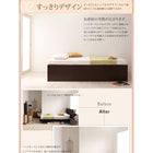 すのこベッド大容量収納庫付き 薄型スタンダードボンネルコイル セミダブル 深さレギュラー