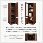 テレビボード キャビネット 単品ガラス扉 ミドルタイプ