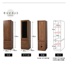 テレビボード キャビネット 単品 木扉 ミドルタイプ