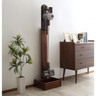 コードレス掃除機 ダイソン マキタ 天然木 スティッククリーナースタンド