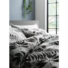 布団カバーセットベッド用 50×70用 クイーン4点セット 日本製 綿100% モダンリーフ