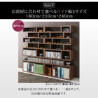 ディスプレイシェルフ 飾り棚 ワイド ストレート 幅210 高さ120