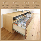 テレビボード 完成品 天然木 幅202