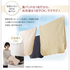 ファミリーマットレス 敷布団 セミシングル 厚さ16cm 洗える 敷パッド付き