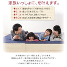 ファミリーマットレス 敷布団 ワイドK200 厚さ16cm 洗える 敷パッド付き