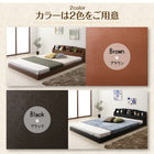 ベッド 連結 フロアベッド 子供 ボンネルコイル ワイドK200