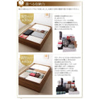 ベッド 収納付き 大容量 シングル 薄型スタンダードボンネルコイル 浅型 すのこ床板