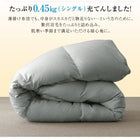 羽毛薄掛布団 単品 セミダブル エクセルゴールドラベル フランス産ダウン90%