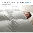 羽毛薄掛布団 単品 セミダブル エクセルゴールドラベル フランス産ダウン90%