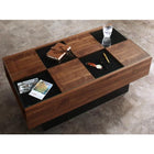 リビングボード 幅140 ウォルナット調 引き戸リビング収納