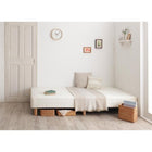 セミシングル ショート丈 脚付きマットレス 搬入 組立 簡単 すのこ構造 ボトムベッド 薄型抗菌国産ポケットコイル 脚15cm