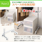 コートハンガー 足元に収納ケースが置ける 頑丈 ダブルバー