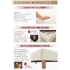 マットレスベッド ショート丈分割式 ボンネル ボリューム敷パッド・シーツセット付き シングル 脚15cm