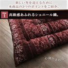 こたつ用掛布団単品 正方形 80×80 天板対応 シェニール織&フランネル裏地