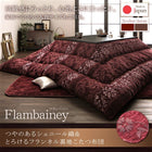 こたつ用掛布団単品 4尺長方形 80×120 天板対応 シェニール織&フランネル裏地