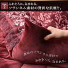 こたつ用掛布団単品 6尺長方形 90×180 天板対応 シェニール織&フランネル裏地
