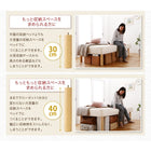 マットレスベッド ショート丈分割式 国産ポケット セミダブル ショート丈 脚30cm