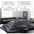 こたつ用掛布団単品 正方形 75×75 天板対応 ブロックチェック柄