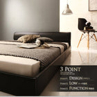 ベッド フロアベッド シングル レザー プレミアムポケットコイル