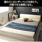 ベッド フロアベッド シングル レザー プレミアムポケットコイル