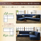 こたつ天板サイズに合わせて選べる洗えるフロアコーナーソファ W105天板対応サイズ 1 人掛け+2 人掛け+コーナー