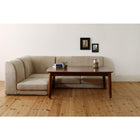 こたつ天板サイズに合わせて選べる洗えるフロアコーナーソファ W105天板対応サイズ 1 人掛け+2 人掛け+コーナー