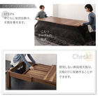 こたつ テーブル 長方形 80×120〜180 3段階伸長式