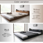 ベッド ダブル 大型フロアベッド プレミアムポケットコイル