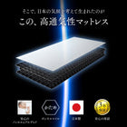 マットレス単品 国産 高通気性ボンネルコイルマットレス セミダブル