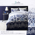 布団カバーセット ベッド用 シングル3点セット 綿100% リゾート カバーリング (ピローケースx 1 掛布団カバー, ボックスシーツ)