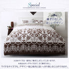 布団カバーセット ベッド用 ダブル4点セット 綿100% リゾート カバーリング (ピローケースx 2 掛布団カバー, ボックスシーツ)