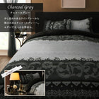 布団カバーセット ベッド用 シングル3点セット リゾートモダン (ピローケースx1布団カバー, ボックスシーツ)