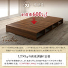 ベッド セミダブル スタンダードポケットコイル 引き出し4杯 引き出し収納