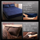 布団カバーセット ベッド用 クイーン4点セット 冬のホテルスタイル (ピローケースx 2 掛布団カバー, ボックスシーツ)
