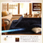 こたつ 掛布団 &敷布団 2点セット カバーは別売 正方形 75×75 天板対応 裏プレミアム毛布付き ストライプ