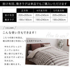 こたつ用敷布団単品 190×190 インド綿100% ボーダー