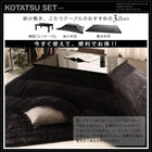 こたつ テーブル単品 鏡面仕上 正方形 75×75 モノトーン