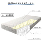 腰をしっかり支える通気性ボンネルコイルマットレス ダブル
