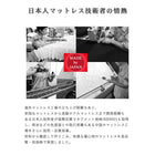 腰をしっかり支える通気性ボンネルコイルマットレス ダブル